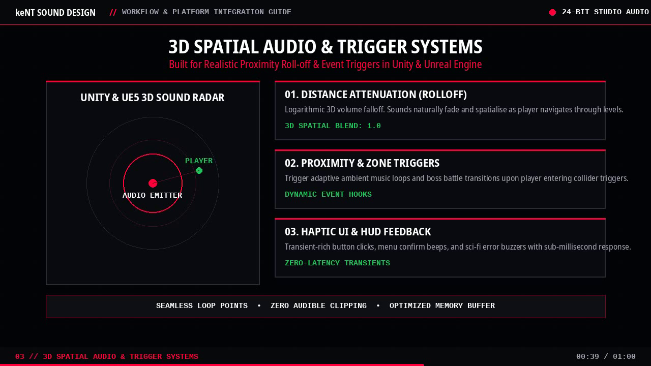 3D Spatial Audio and Trigger Systems